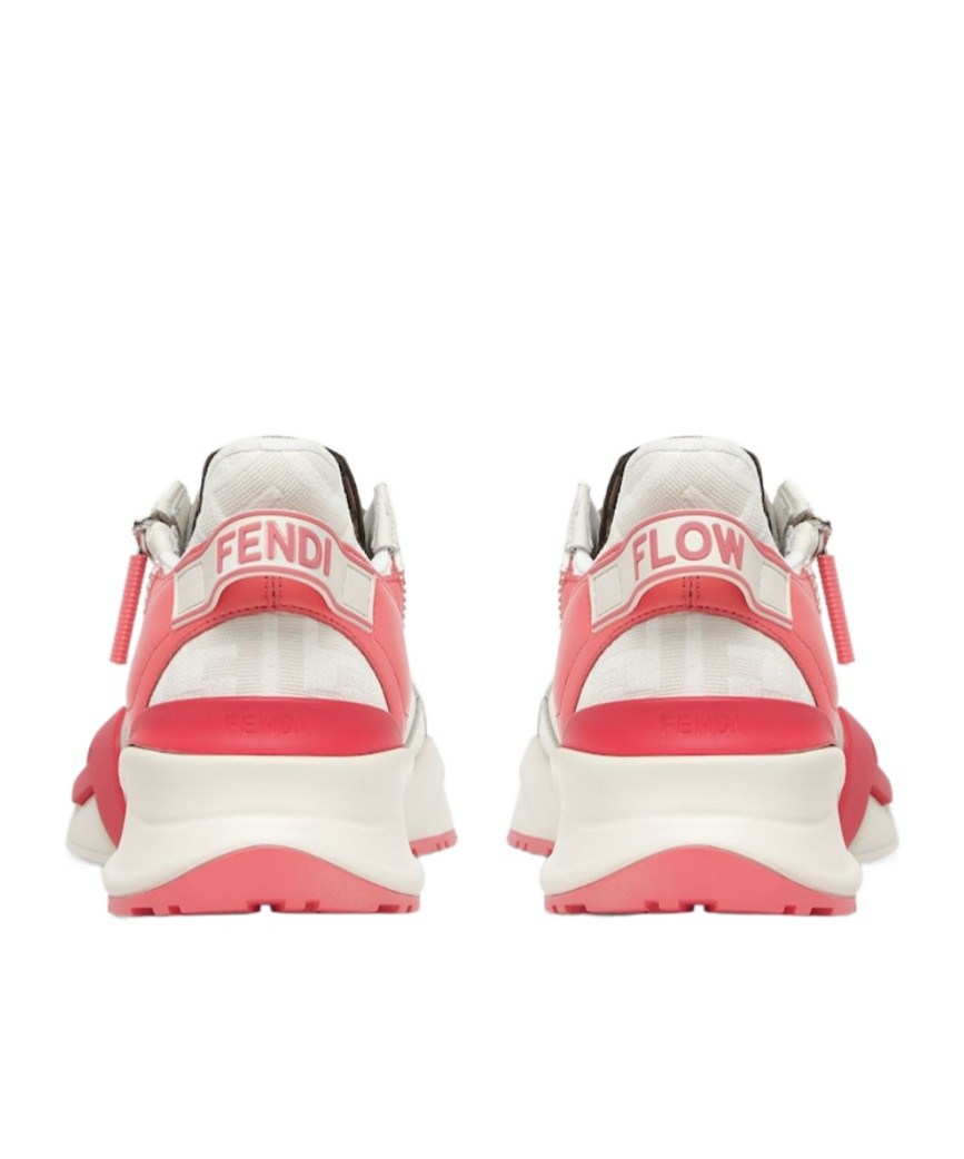 Fendi White Leather Low-tops In White