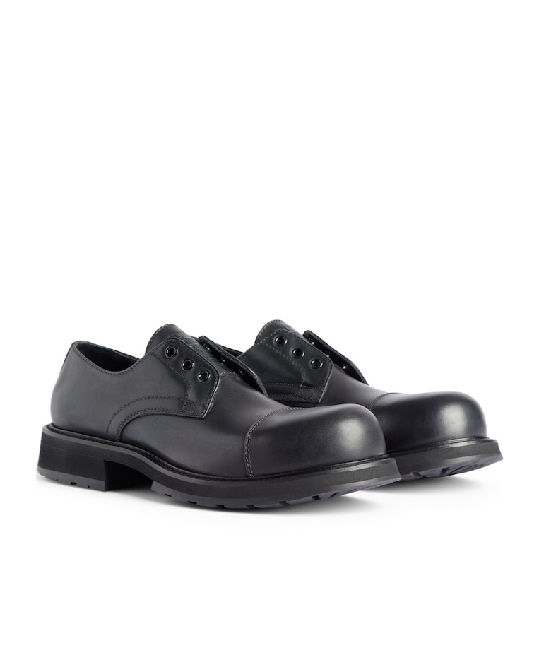 Balenciaga Truck Derby Shoes In Black