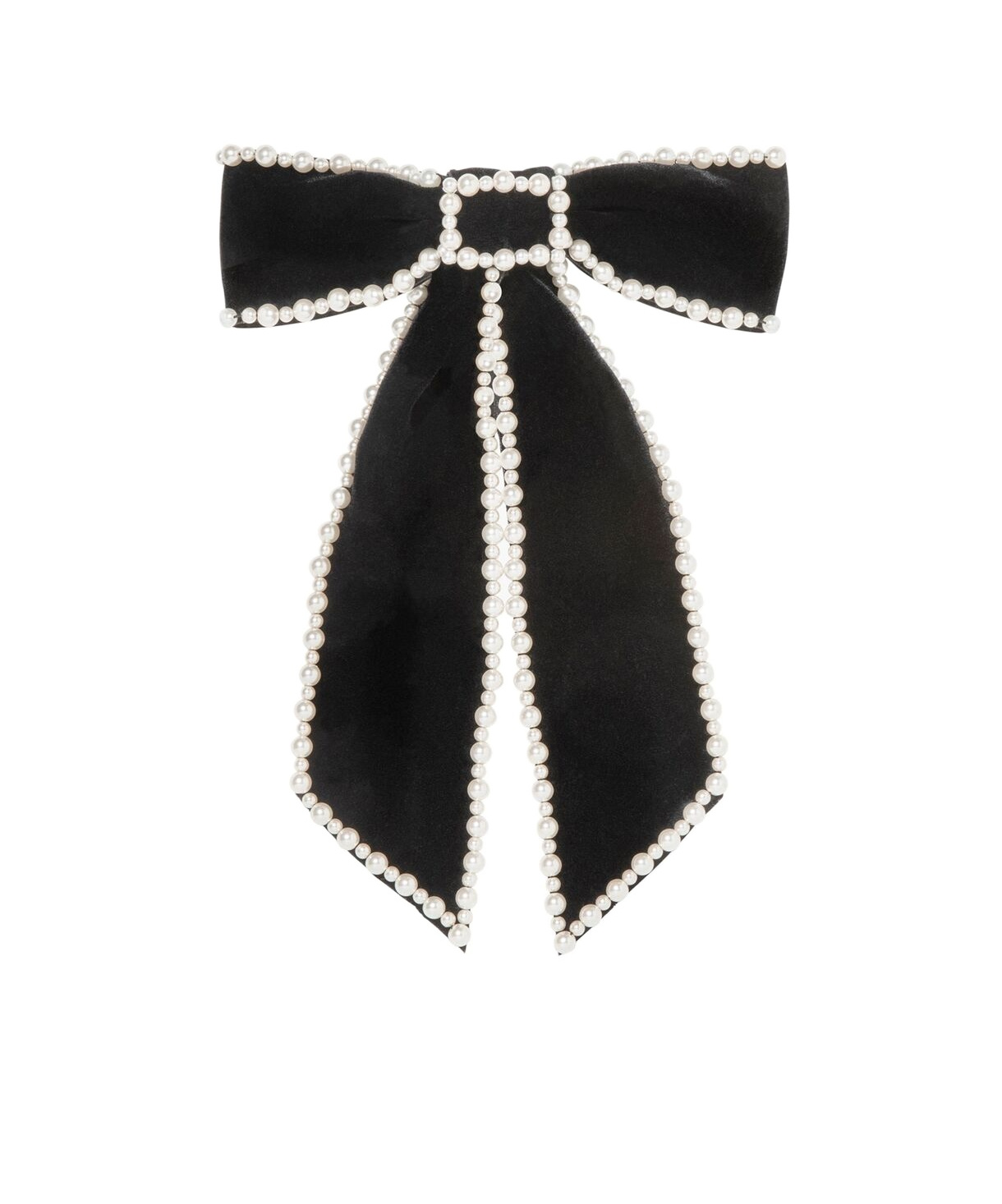 Jennifer Behr Lennox Bow Barrette In Black