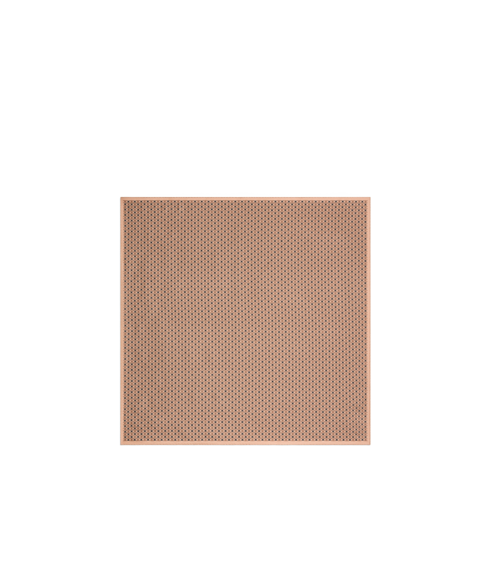 Celine Pattern Silk Scarf In Nude