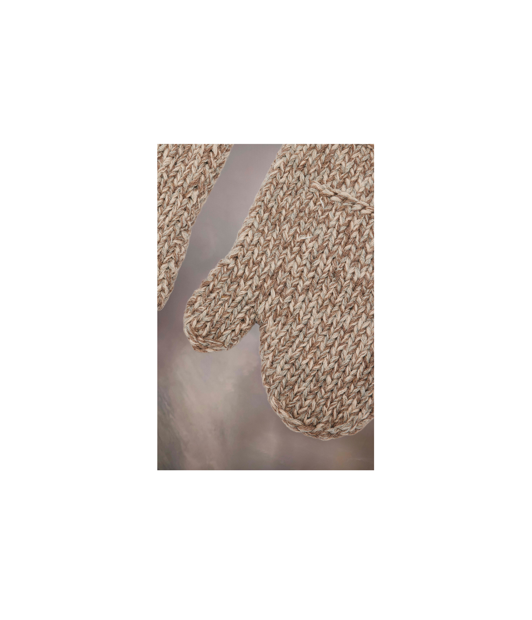 Maison Margiela Shetland Wool Gloves In Nude