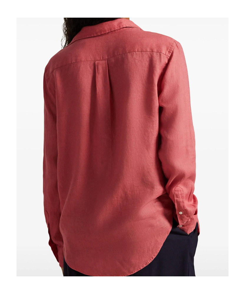 Polo Ralph Lauren Button-down Long-sleeve Shirt In Pink