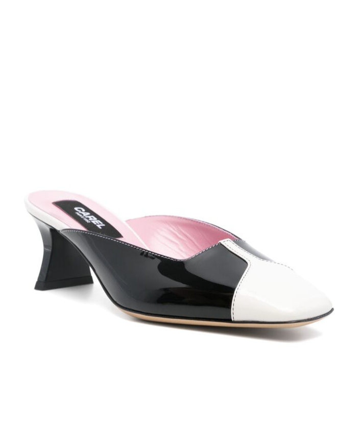 Carel Paris Round-headed High-heeled Sandals In Black