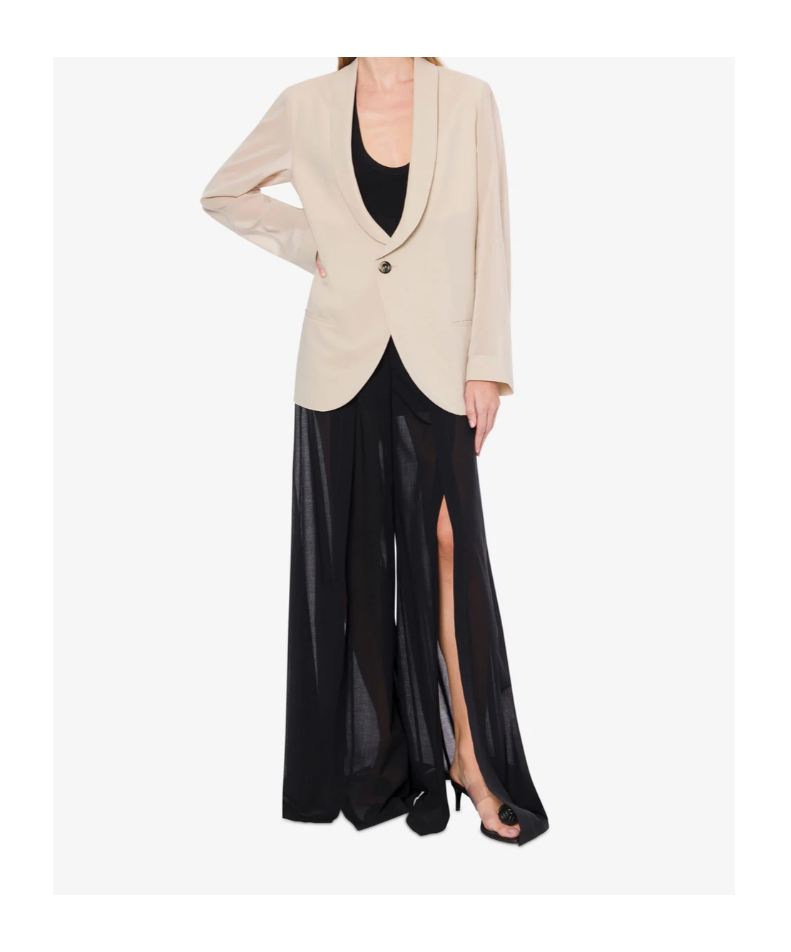 Philosophy Di Lorenzo Serafini Etamine Single Breasted Jacket In Neutral