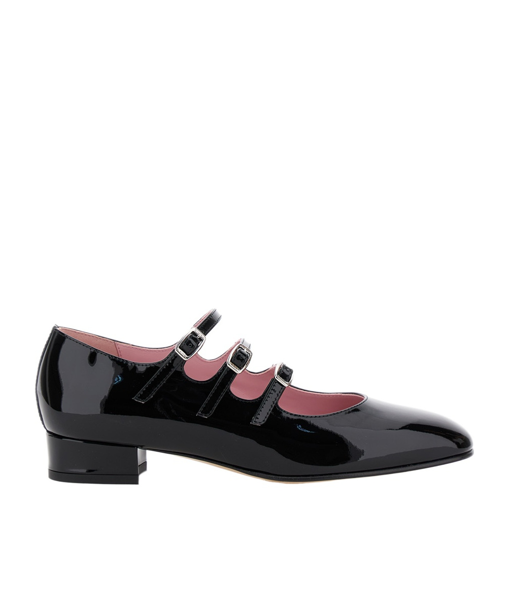 Carel Paris Timeless Mary Jane With Adjustable Straps And Low Heel In Black