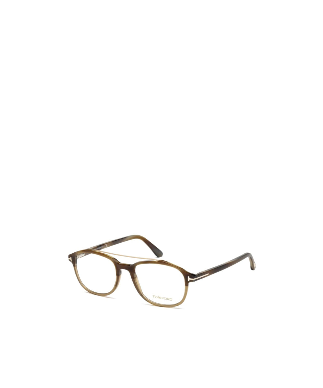 Tom Ford Geometric Frame Plain Mirror In Brown