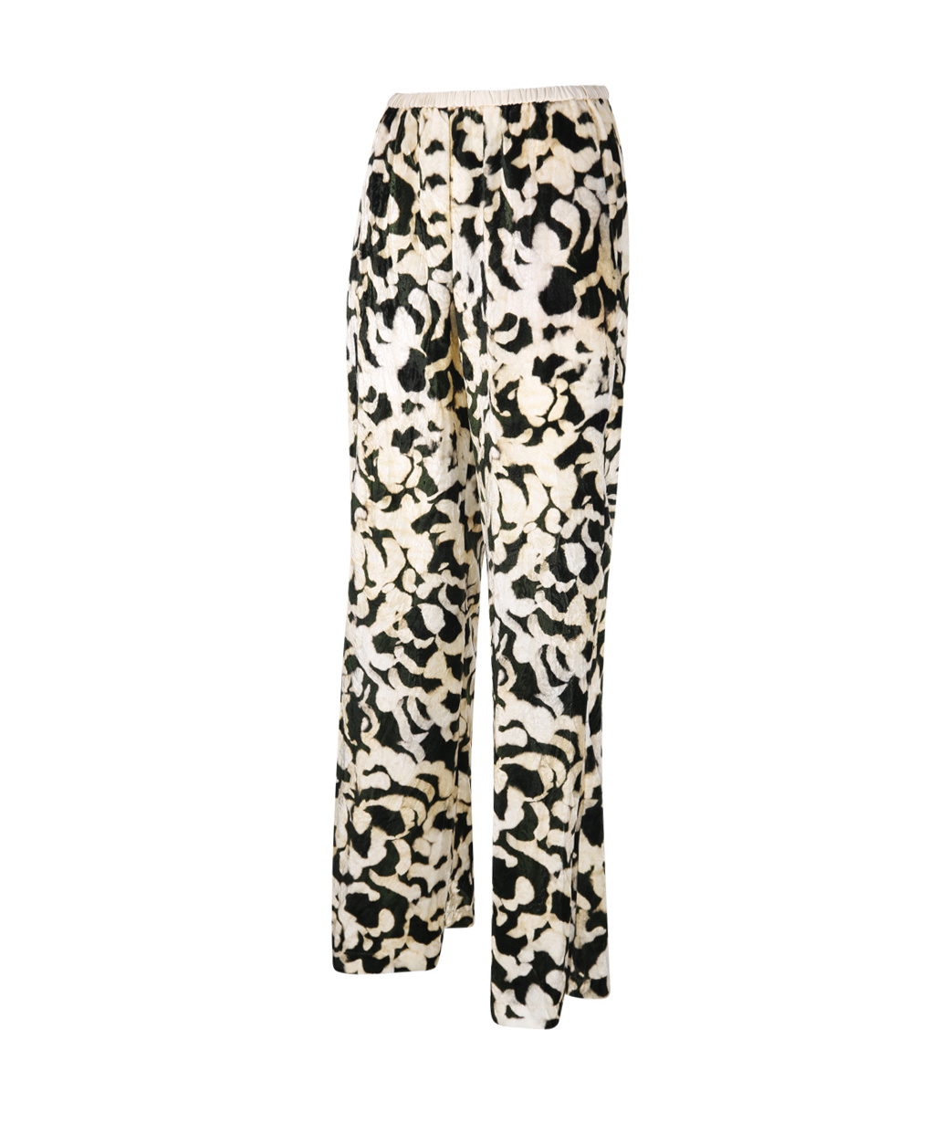 Shop Forte Forte Patterned Relaxed Fit Pants In Multicolor