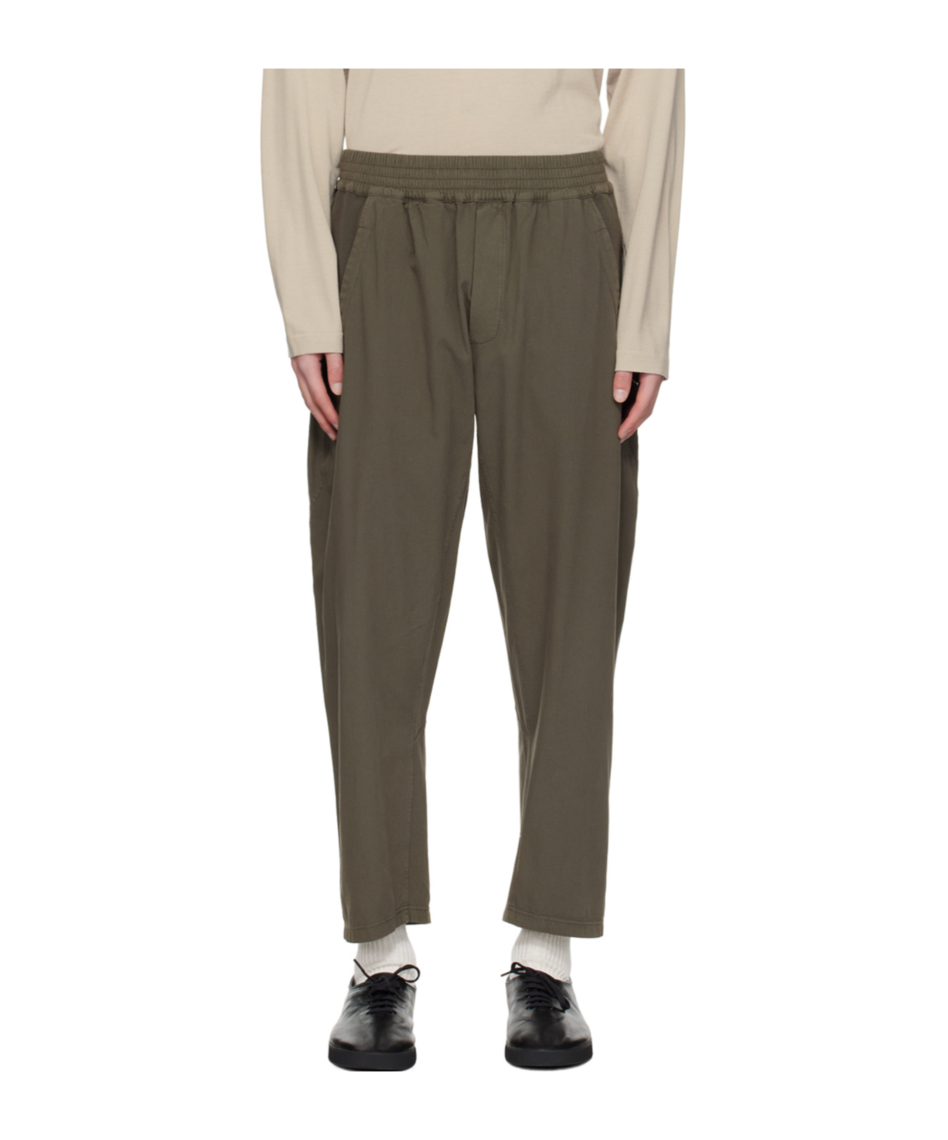 Shop The Row Koa Low-waisted Casual Pants In Brown