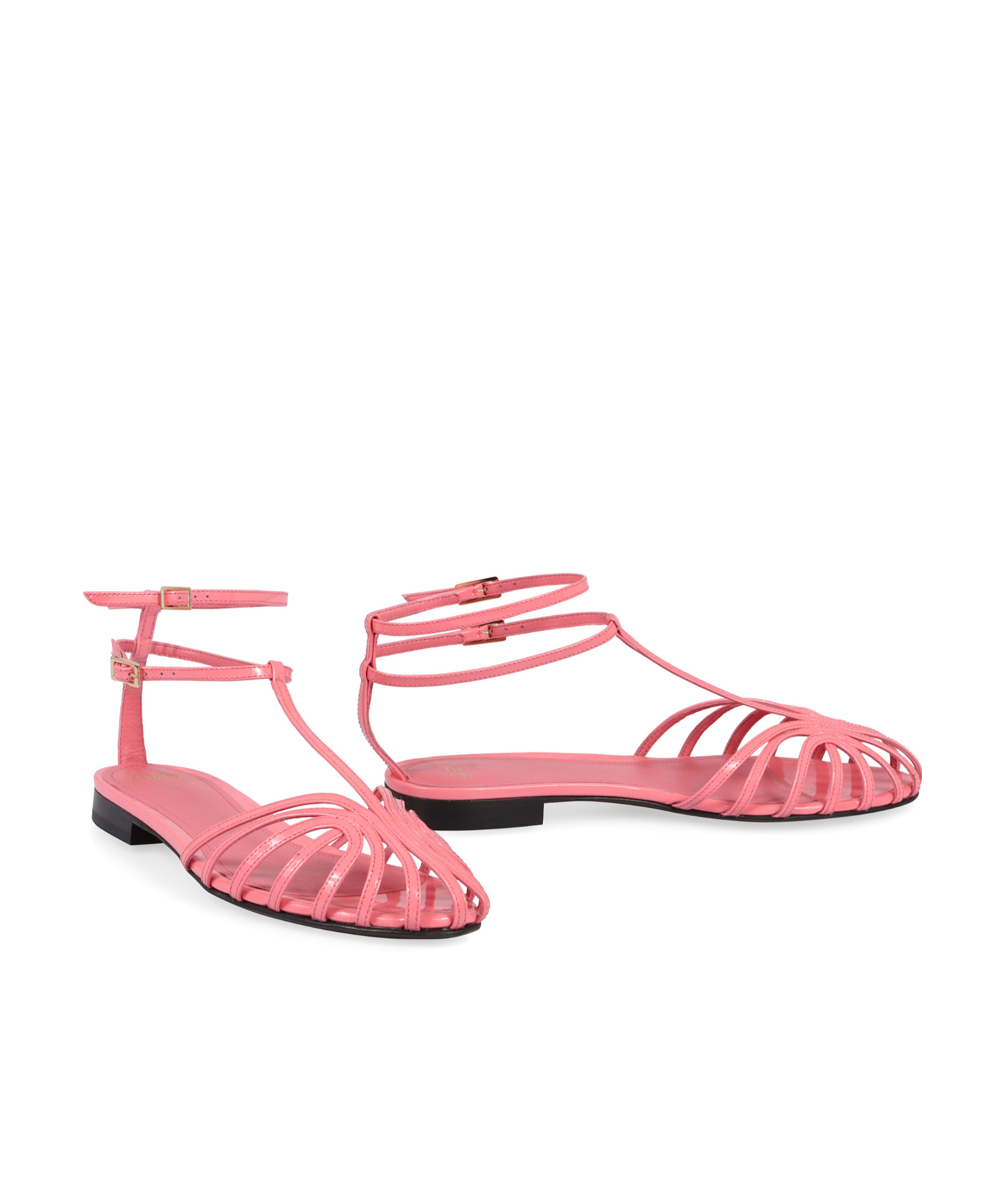 Alev� Flat Sandals With Hollowed-out Details In Pink