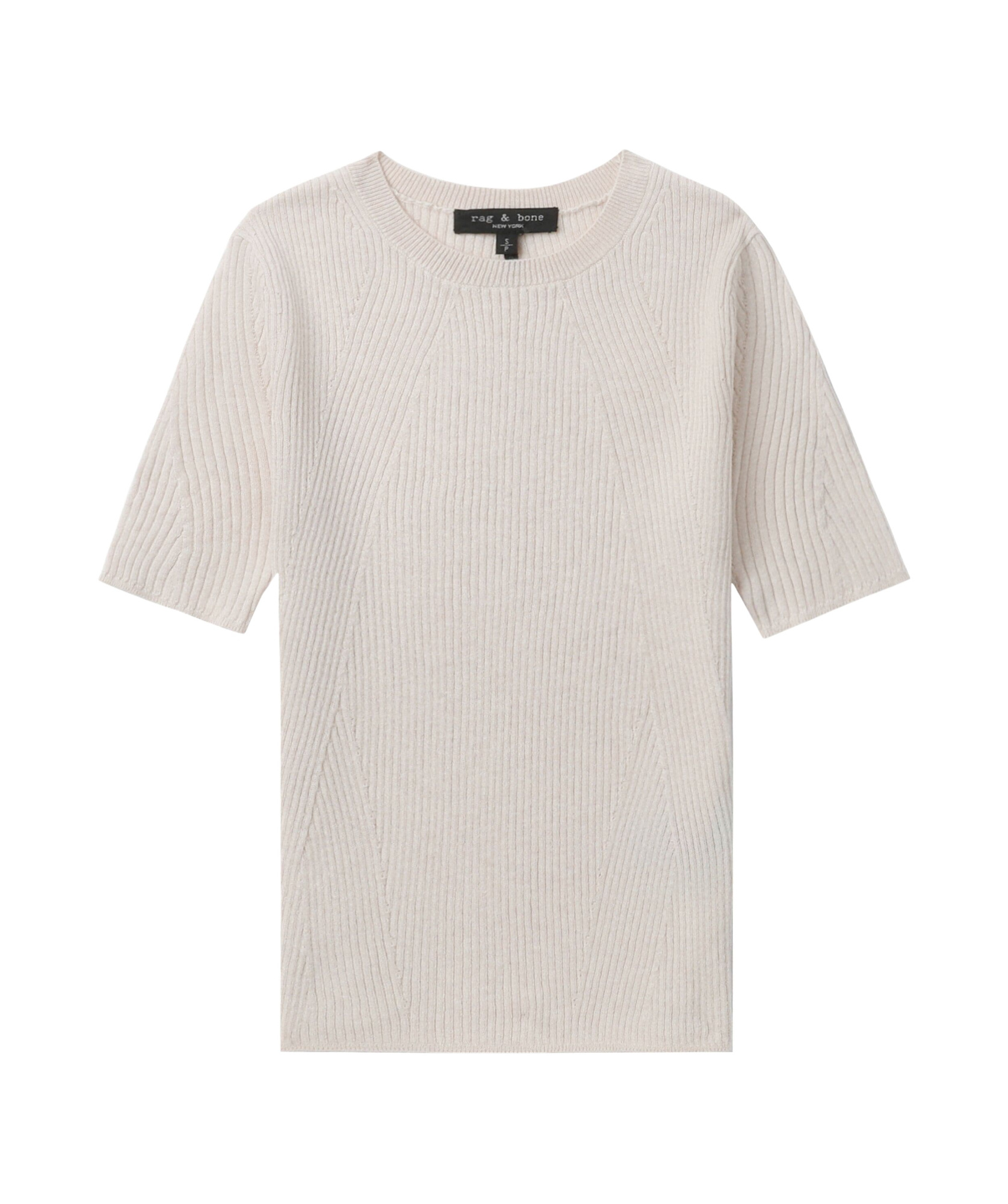 Rag & Bone Ribbed-knit T-shirt In White