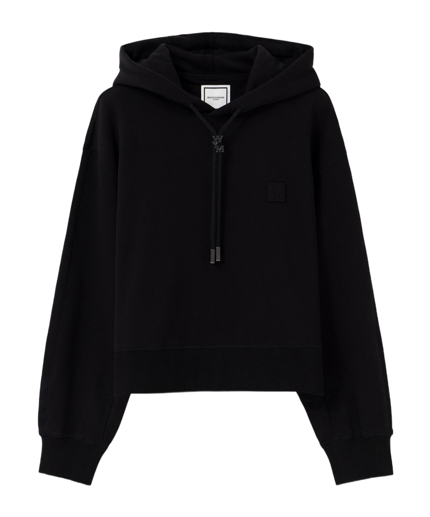 Wooyoungmi Logo Hooded Sweatshirt In Black