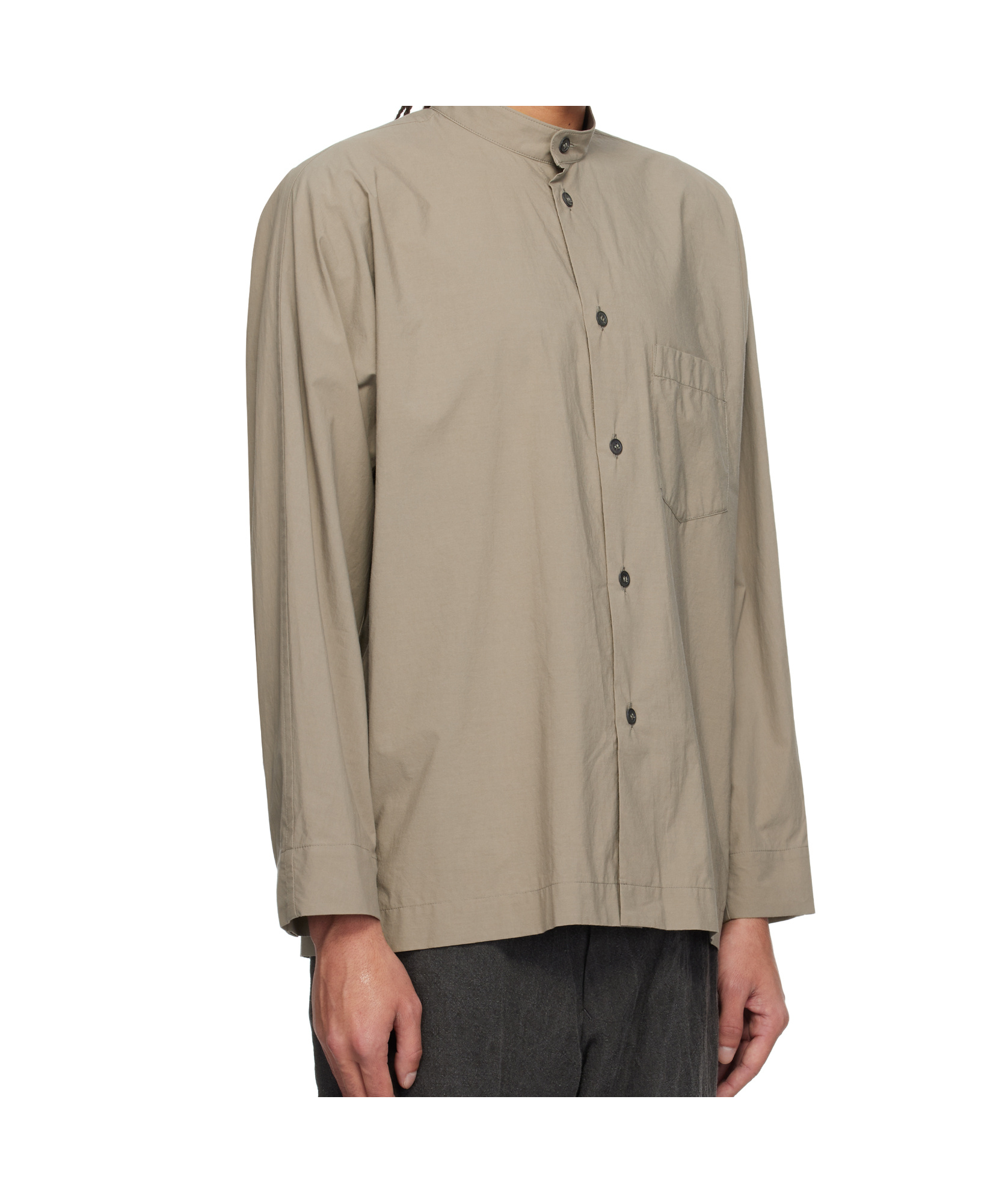 Issey Miyake Gray Streamline Shirt In Neutral