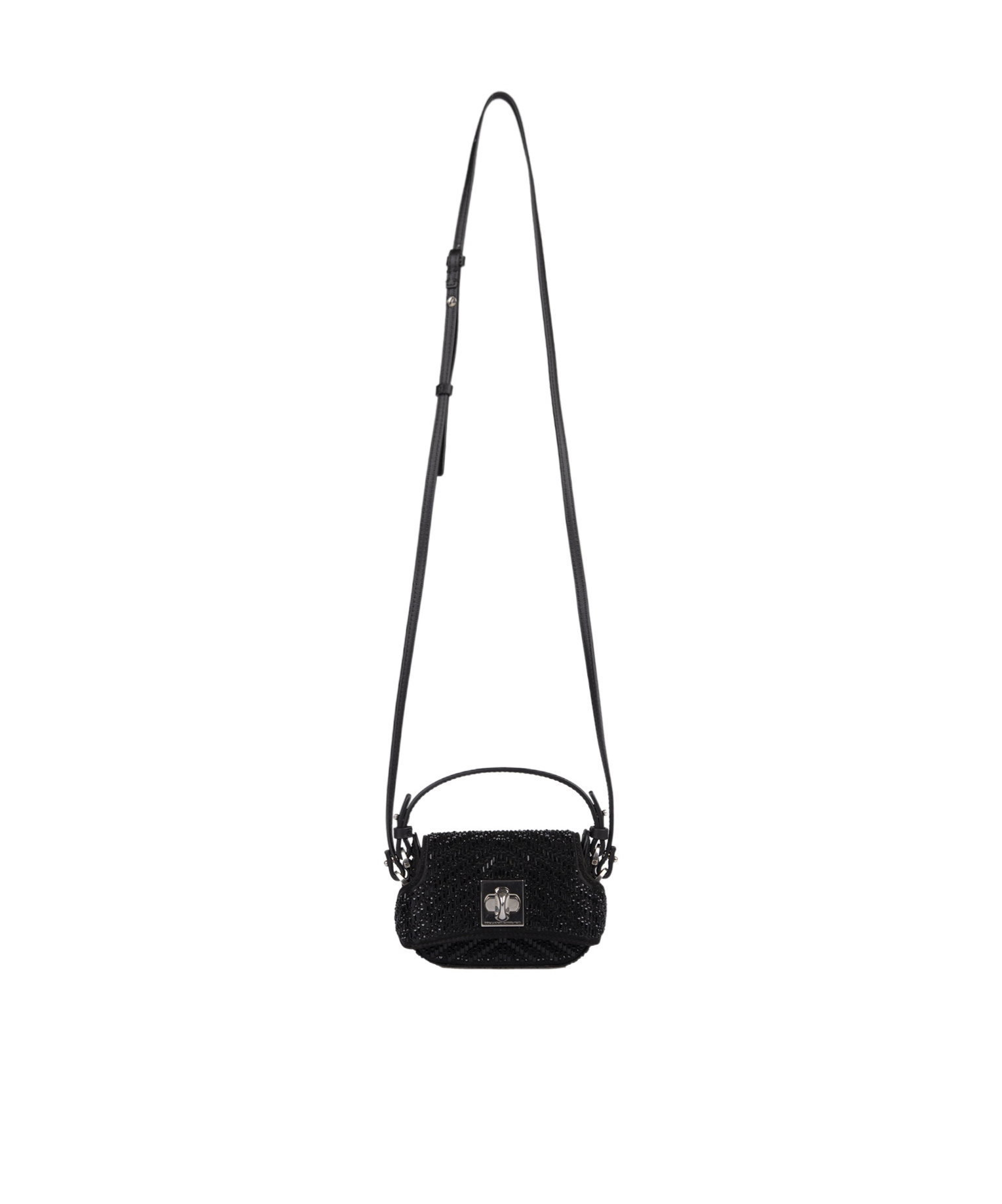 Ermanno Scervino Crystal Mini Shoulder Bag In Black