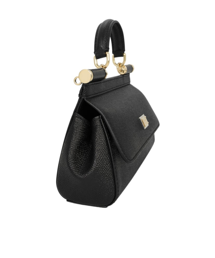 Dolce & Gabbana Small Sicily Handbag In Black