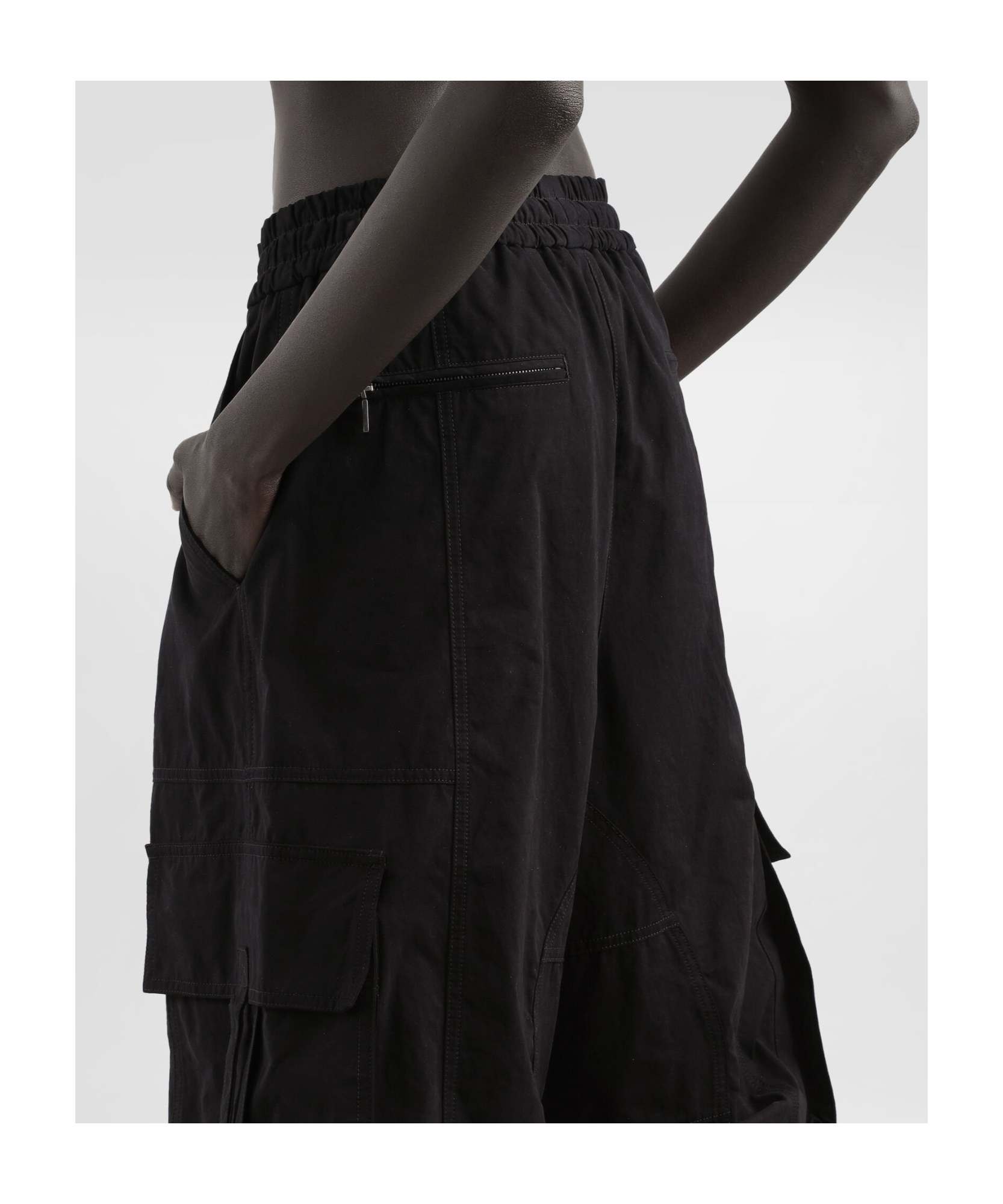 Dolce & Gabbana Drawstring Casual Pants In Black