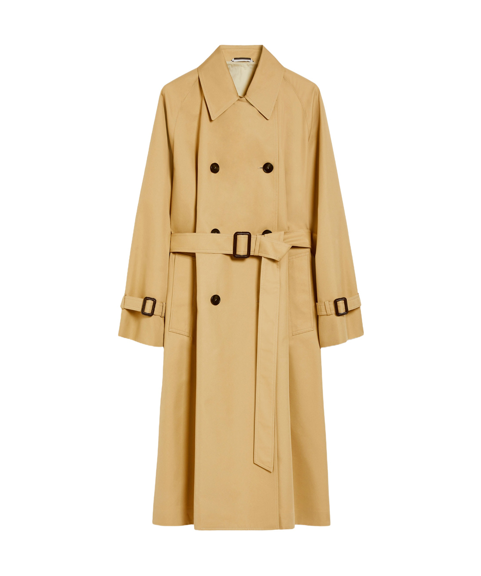 Weekend Max Mara Canasta Reversible Gabardine Trench Coat In Nude