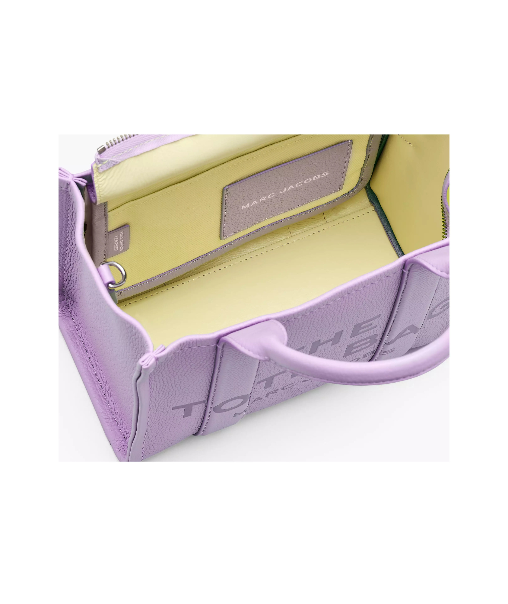 Marc Jacobs The Leather Crossbody Tote Bag In Purple