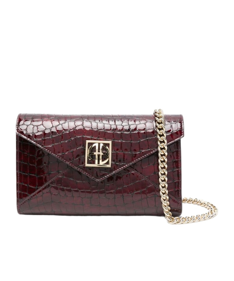 Shop Anine Bing Elly Embossed Small Shoulder Bag In Multicolor