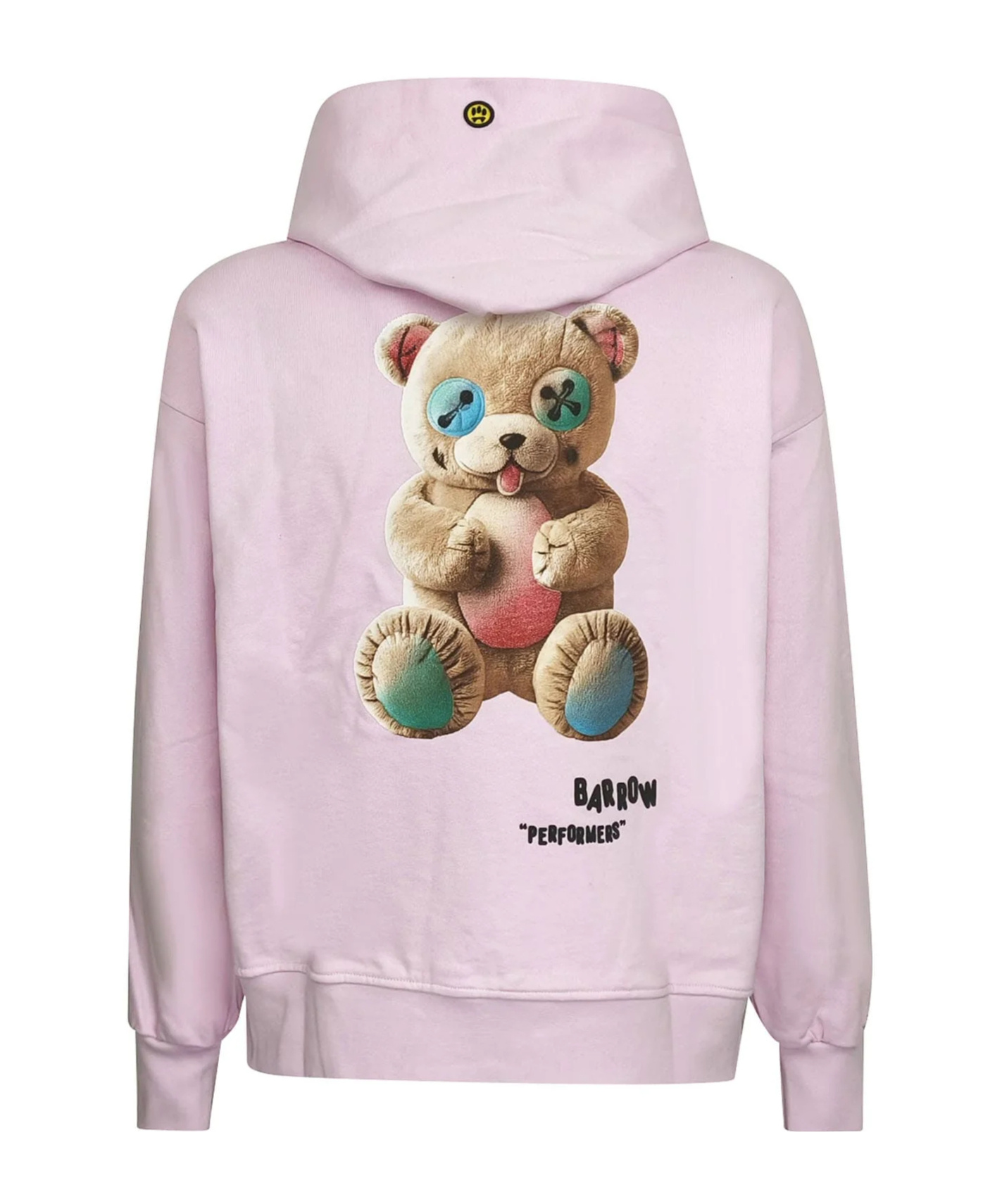 Barrow Hooded Printed Sweatshirt In Purple