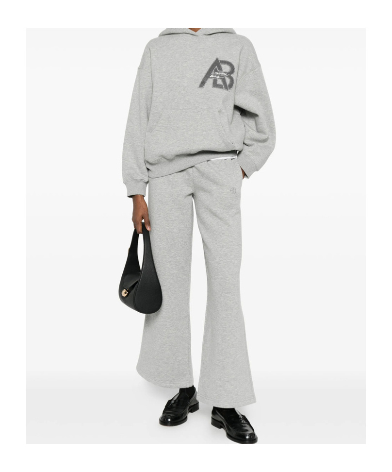Anine Bing Wide-leg Sweatpants In Gray