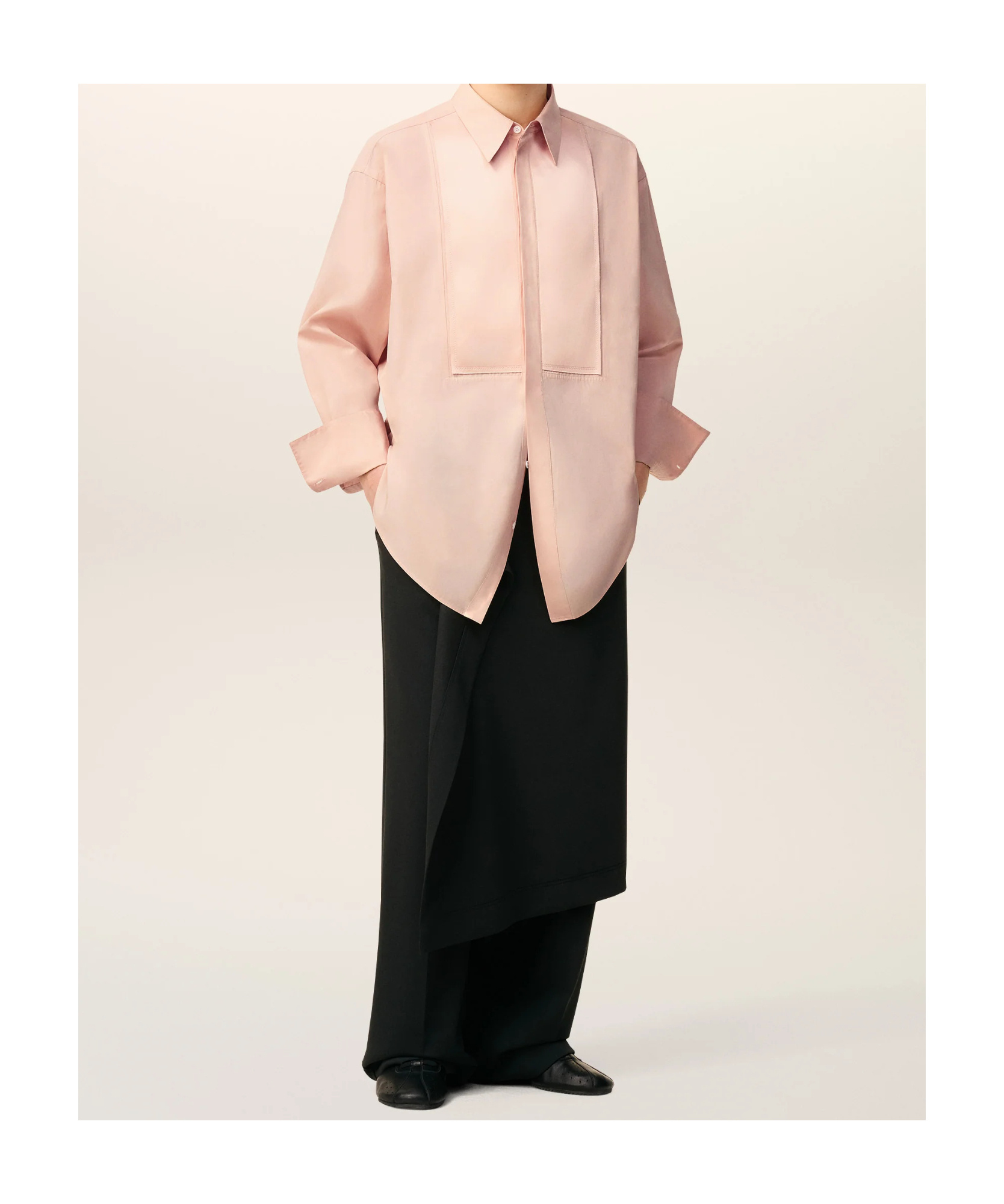 Ami Alexandre Mattiussi Long Sleeve Shirt In Pink