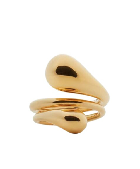 Bottega Veneta Drop Ring In Yellow
