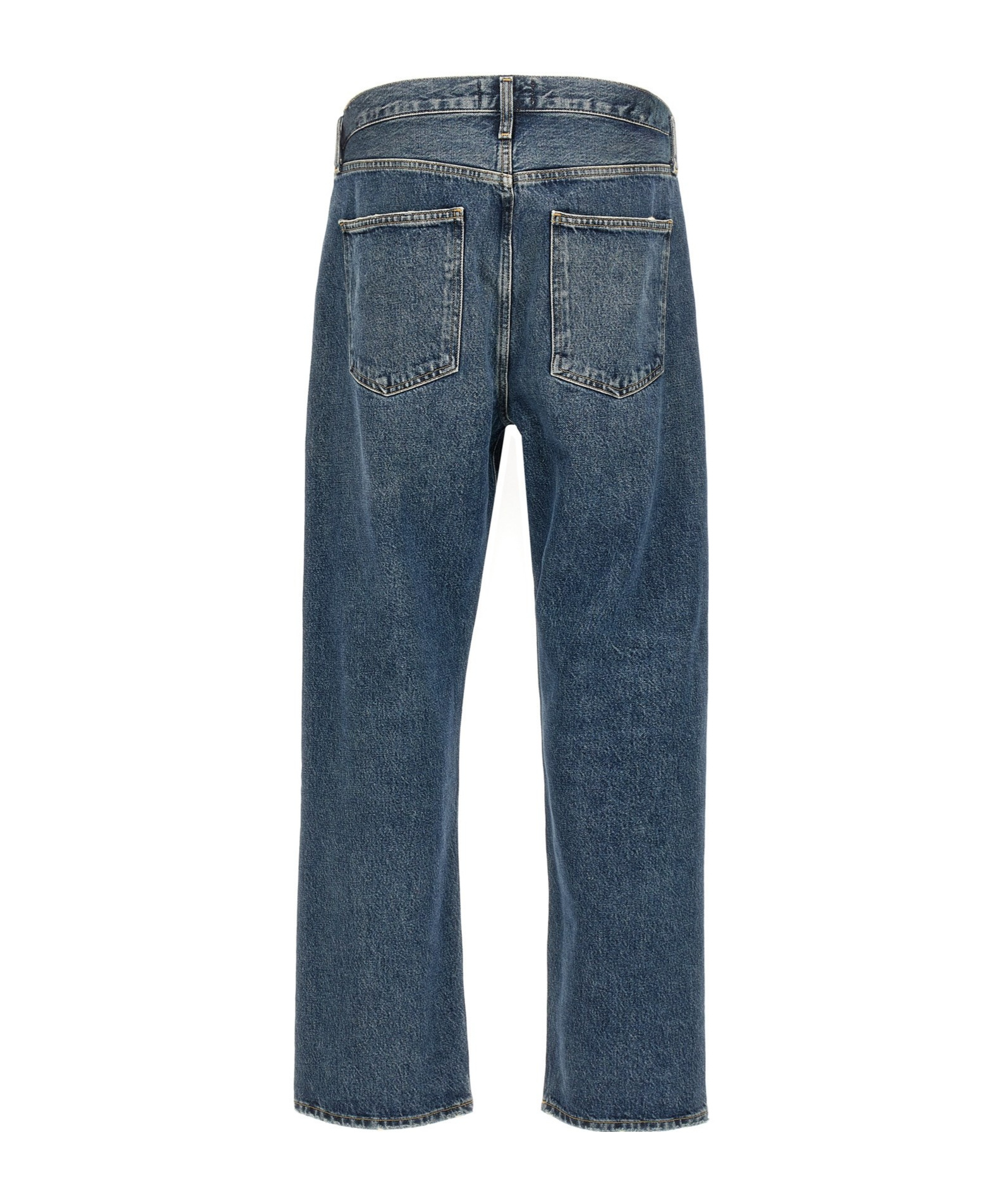 Agolde Vintage Denim Trousers Featuring Belt Loops In Blue