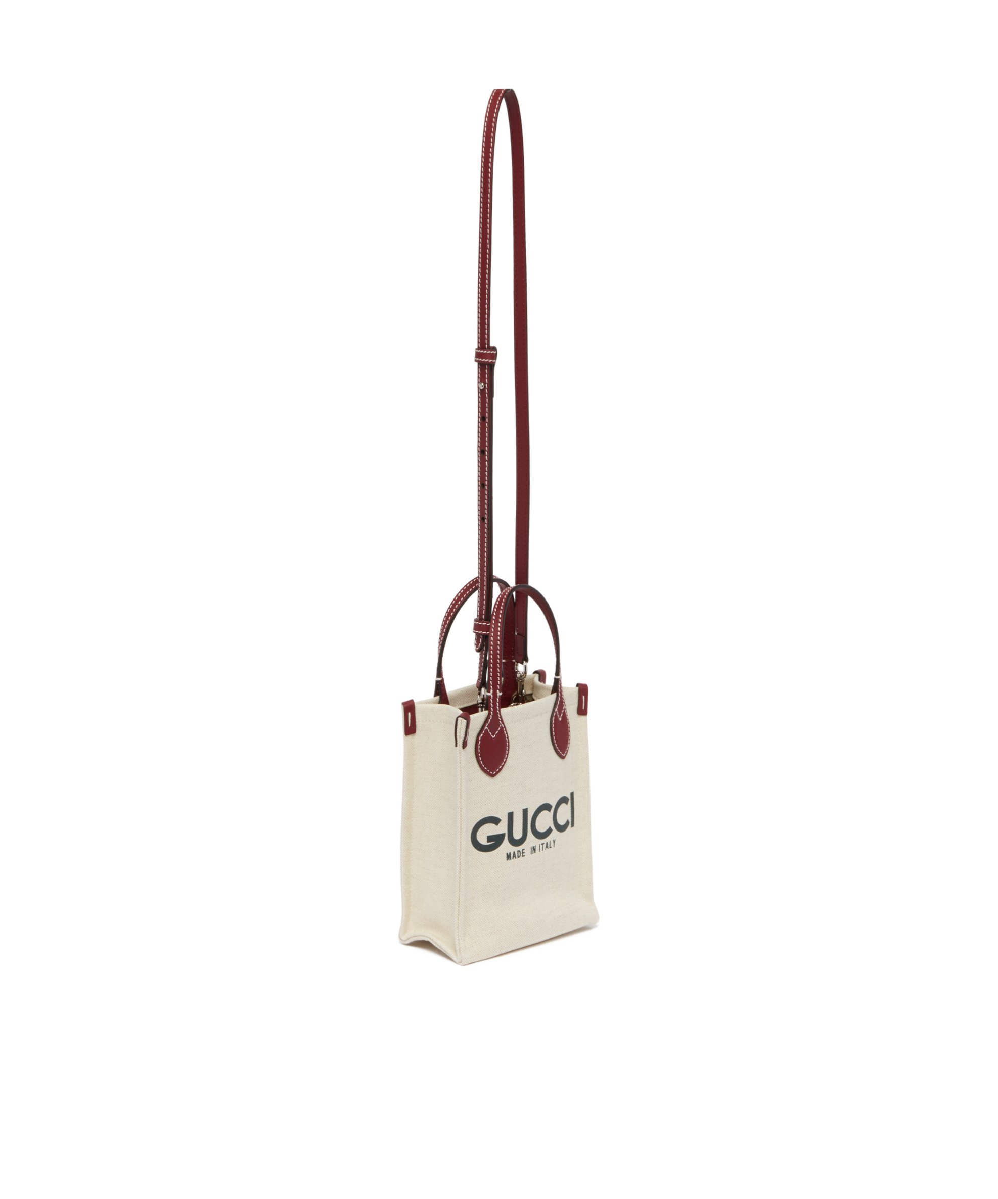 Gucci Logo-print Tote Bag In White