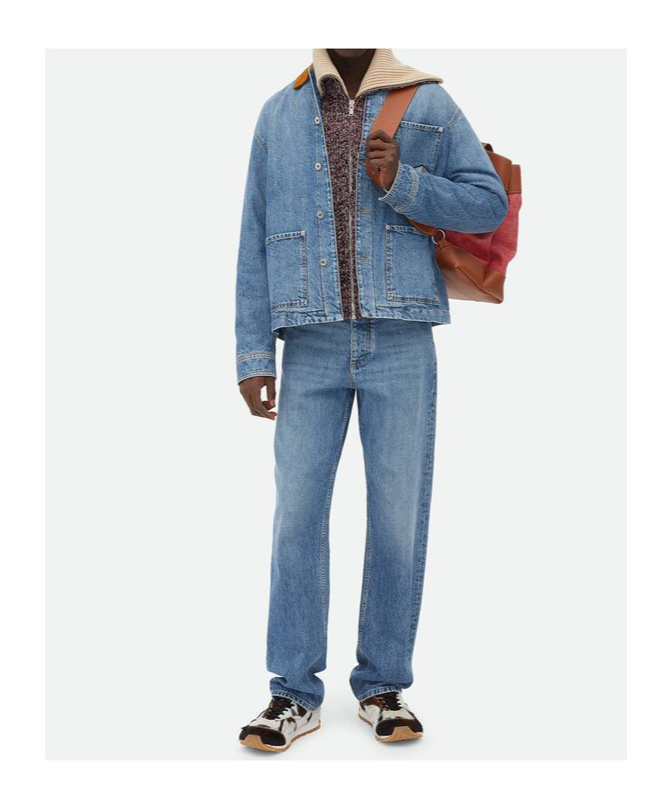 Bottega Veneta Straight Jeans In Blue