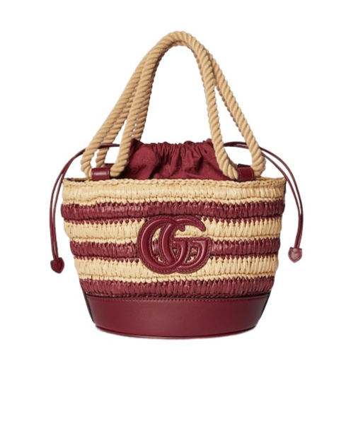 Gucci Woven Mini Bucket Bag