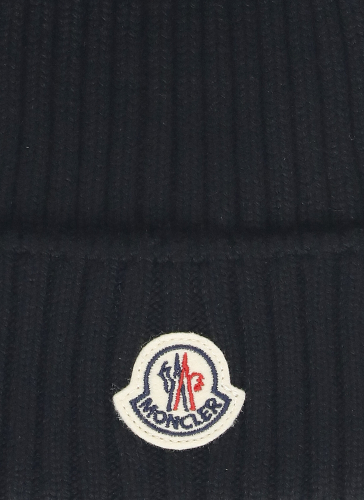 Moncler Wool Beanie With Pom Pom