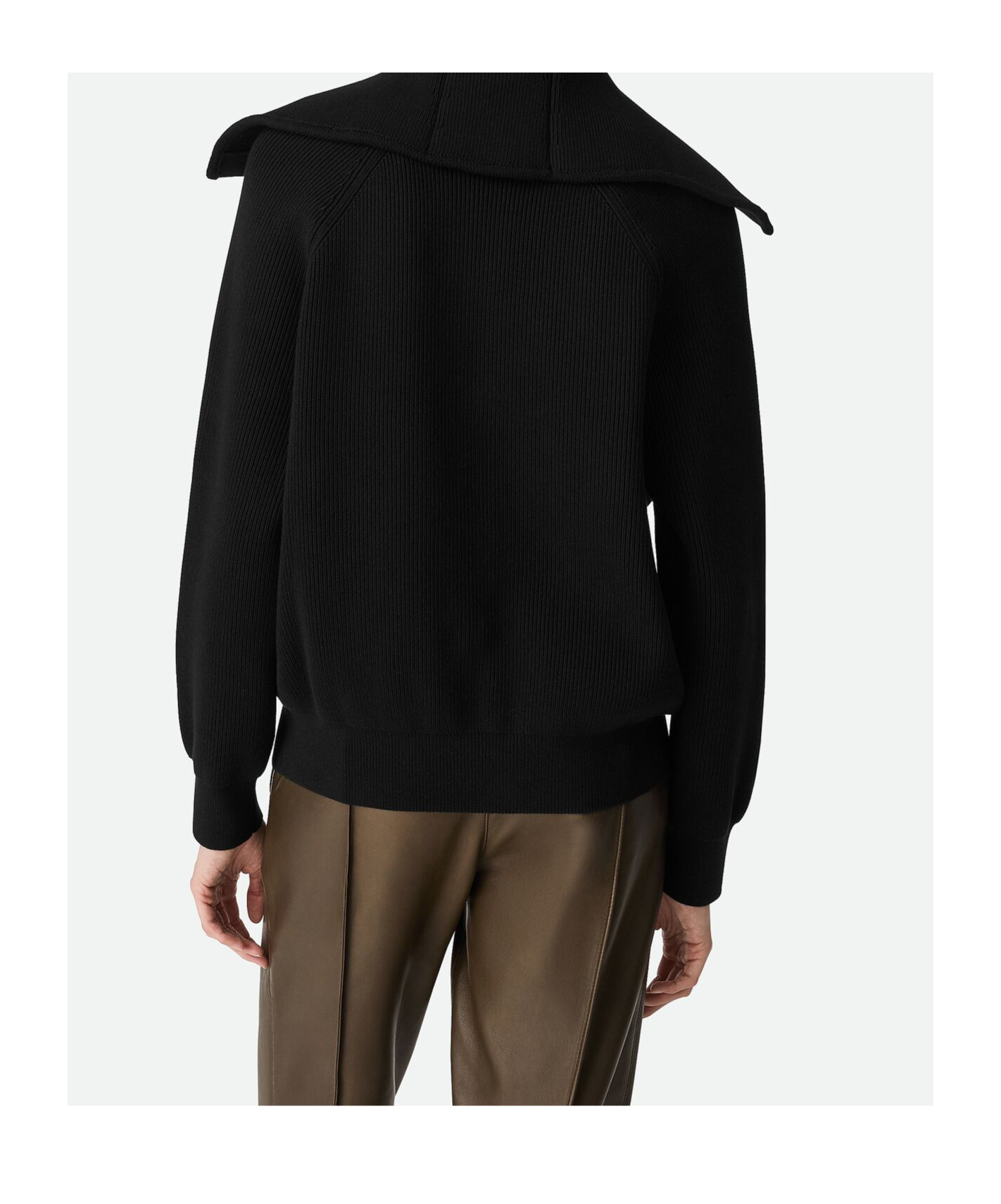 Bottega Veneta Wool Cardigan In Black