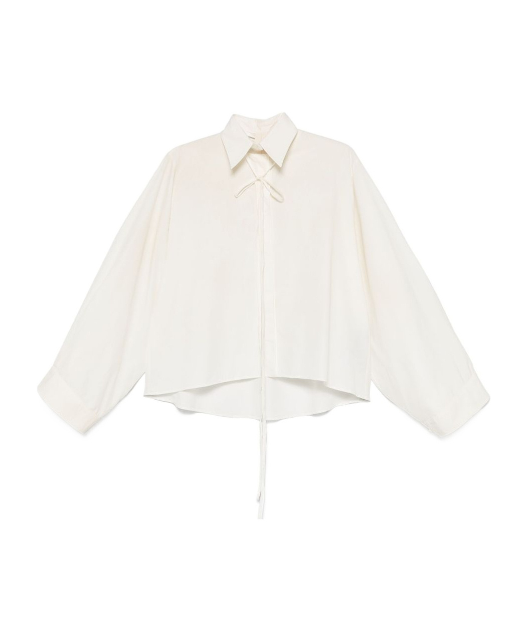 Mm6 Maison Margiela Mm6 By Maison Margiela Cropped White Shirt In White