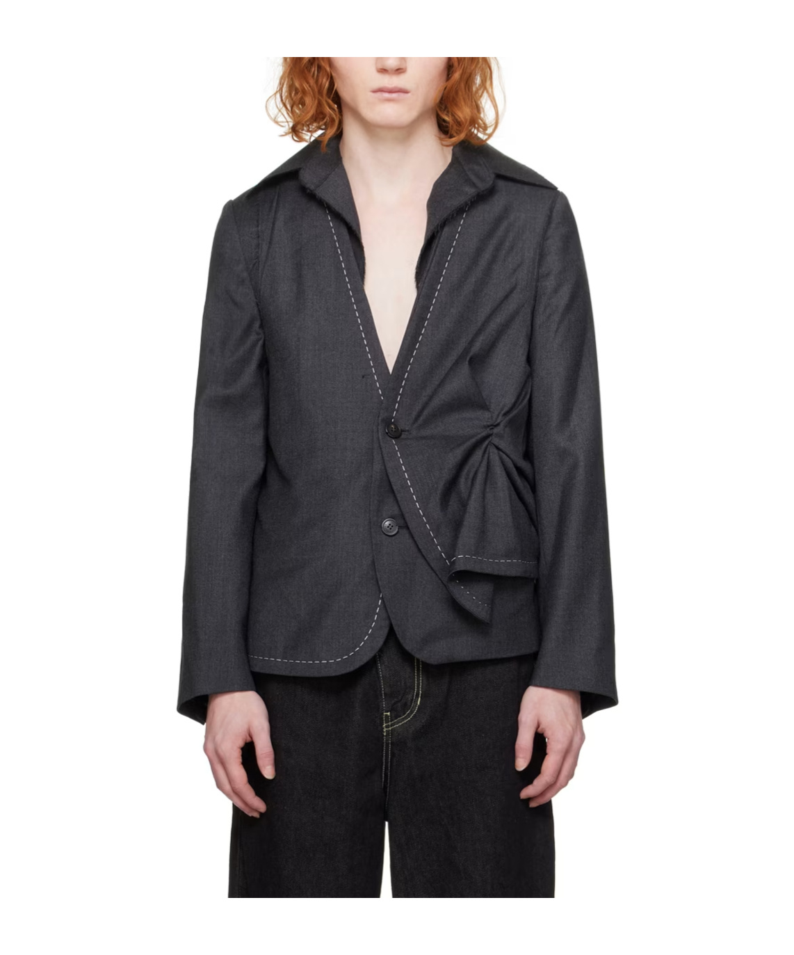 Ader Error Alviat Suit Coat In Black