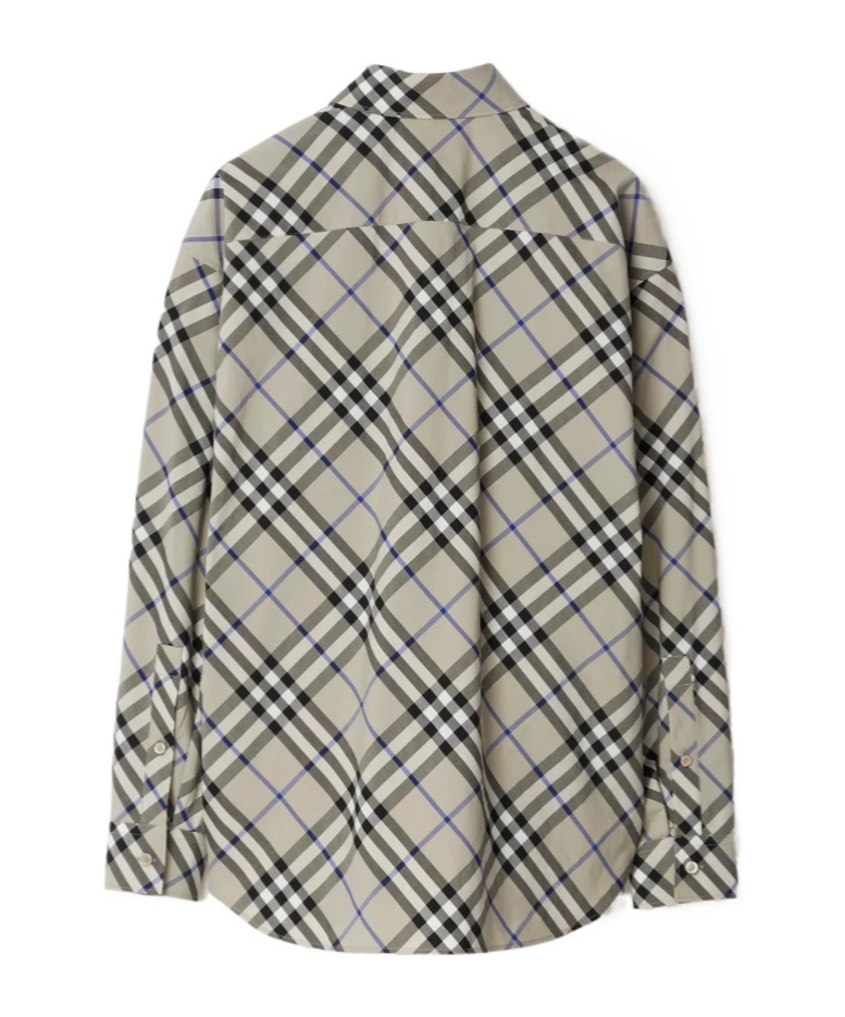 Shop Burberry Checked Cotton Shirt In Multicolor