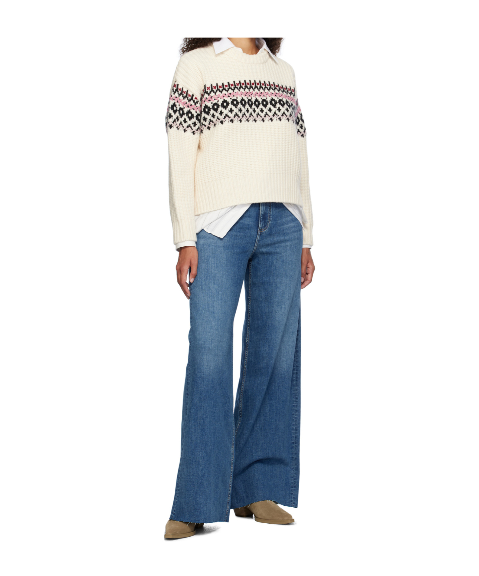 Rag & Bone Long-sleeved Sweater In White