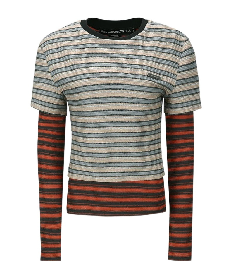 Andersson Bell Striped Long-sleeved T-shirt In Multi