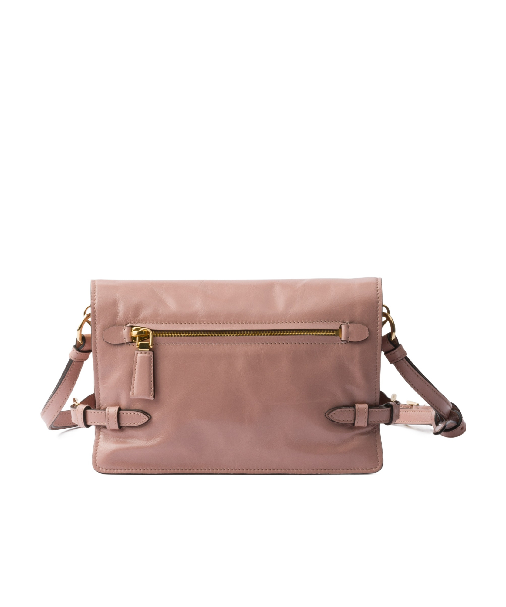 Prada Leather Shoulder Bag In Lily Of The Valley