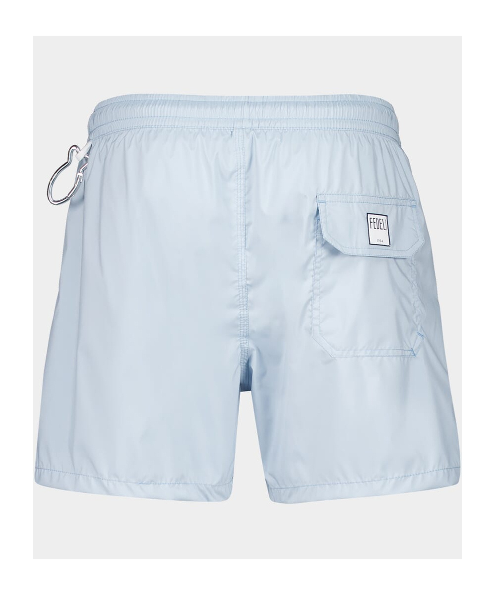 Fedeli Drawstring Swimming Trunks In Blue