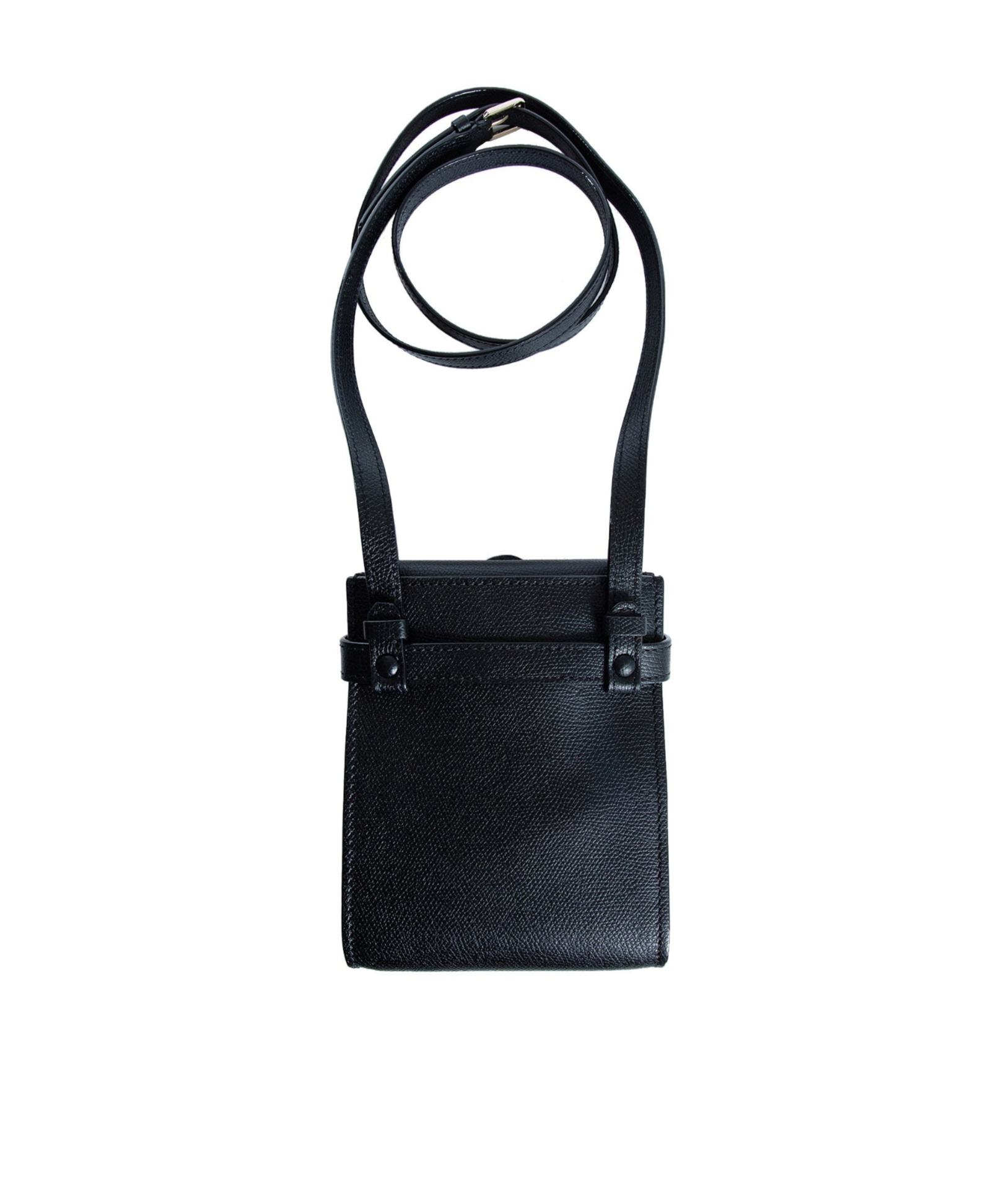 Valextra Rectangular Shoulder Bag In Black