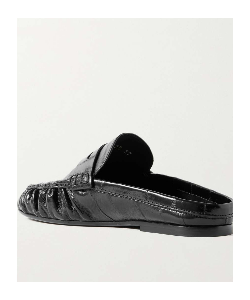 SAINT LAURENT ROUND TOE MULES