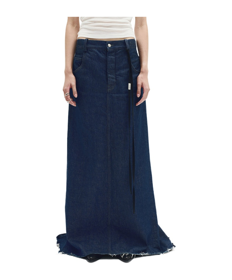 Ann Demeulemeester Goele 5 Pocket Comfort Skirt In Blue