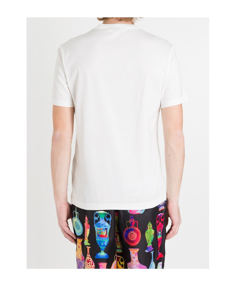 Versace Logo, Sunglasses, Printed T-shirt In White