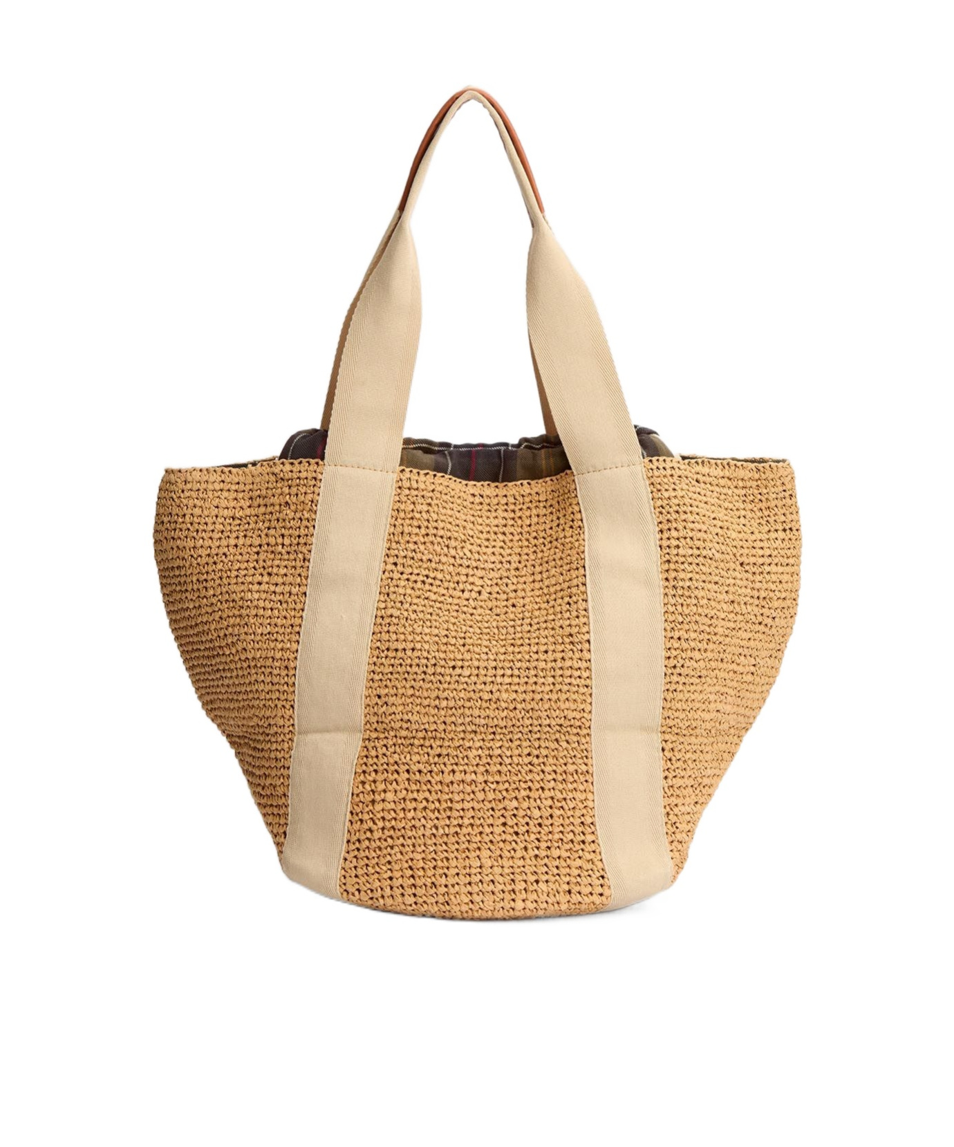 Barbour Double Handle Handbag In Nude