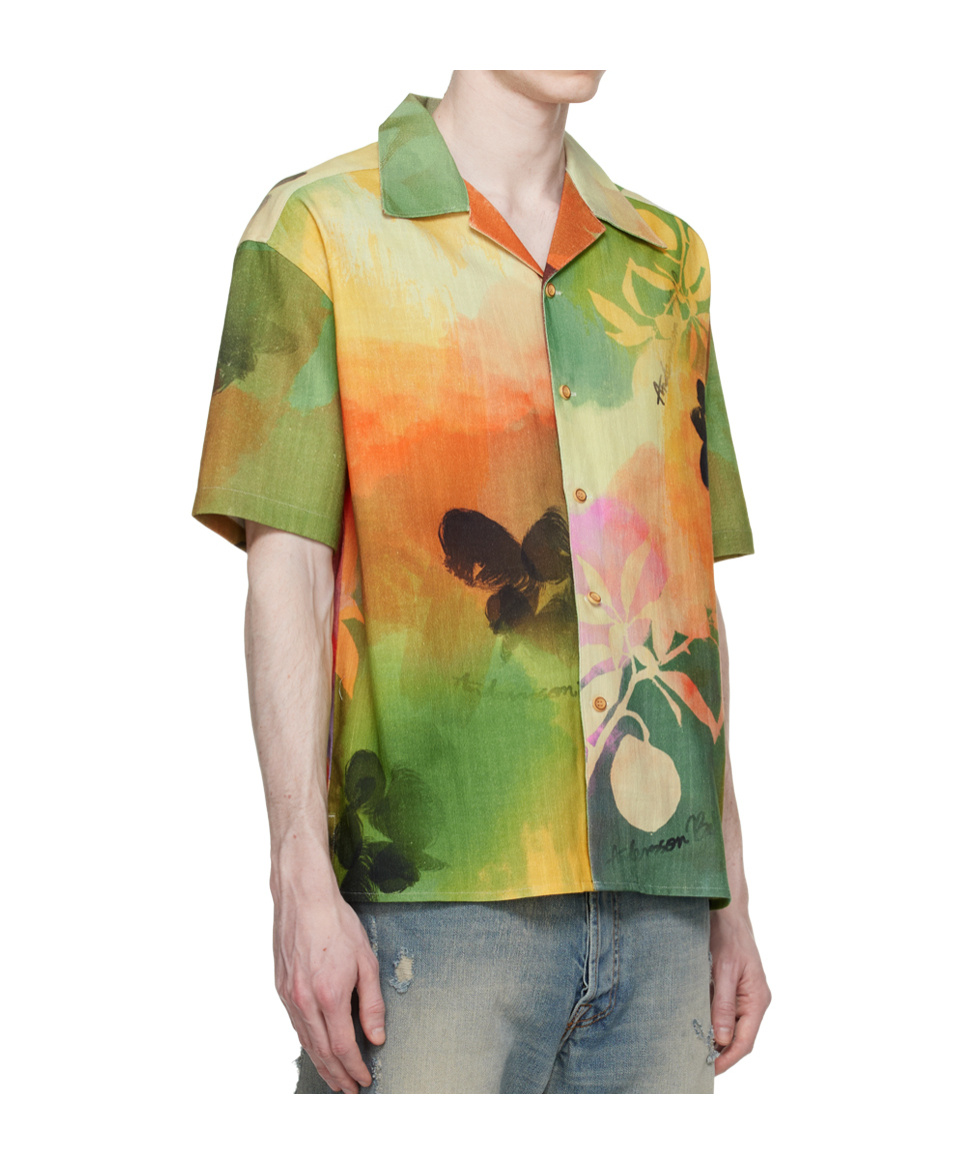 Andersson Bell Ssense Exclusive Multicolor Rhino Tie Dye Print Shirt In Multi-color