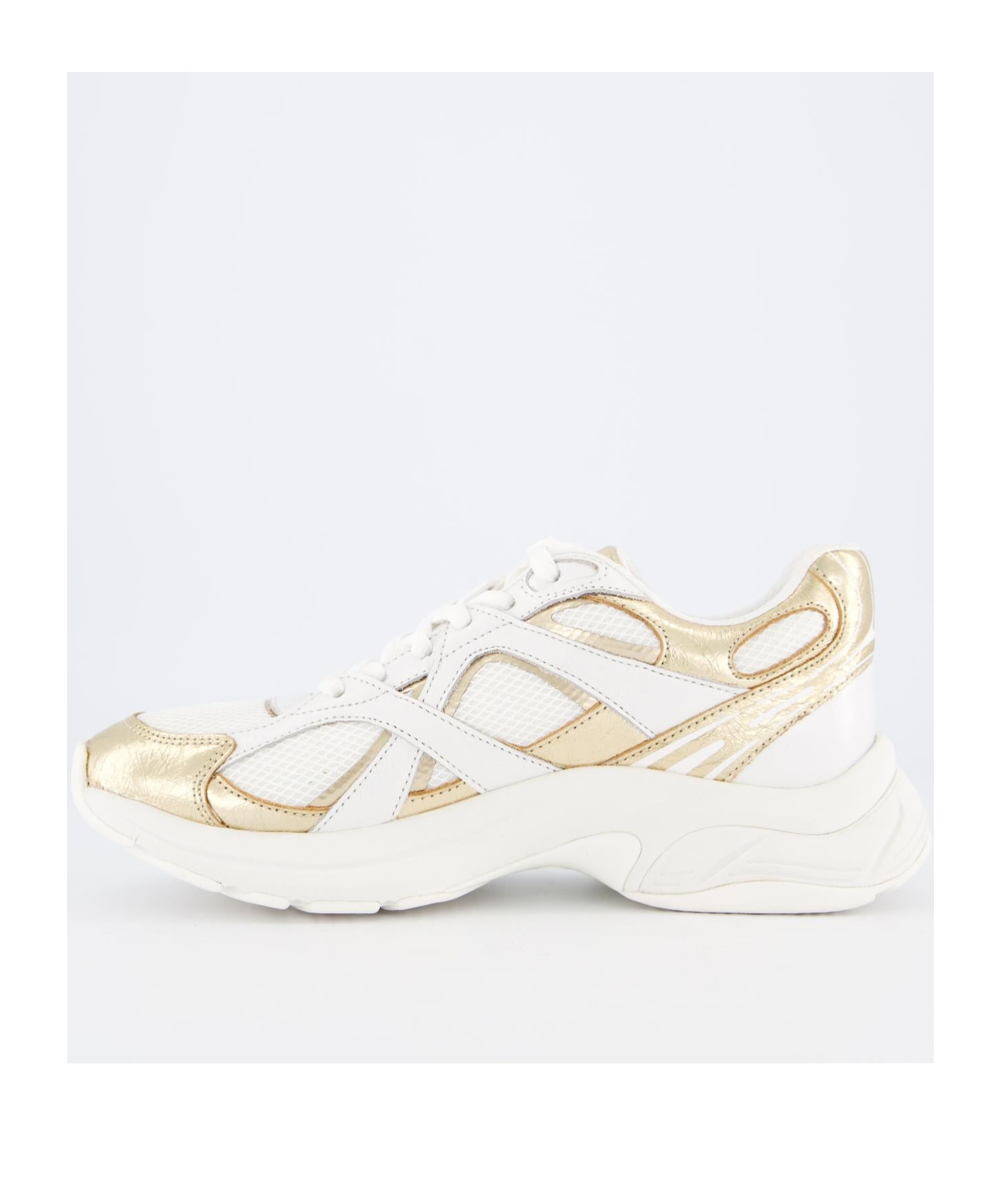 Michael Kors Round Head Low-cut Sneakers In White