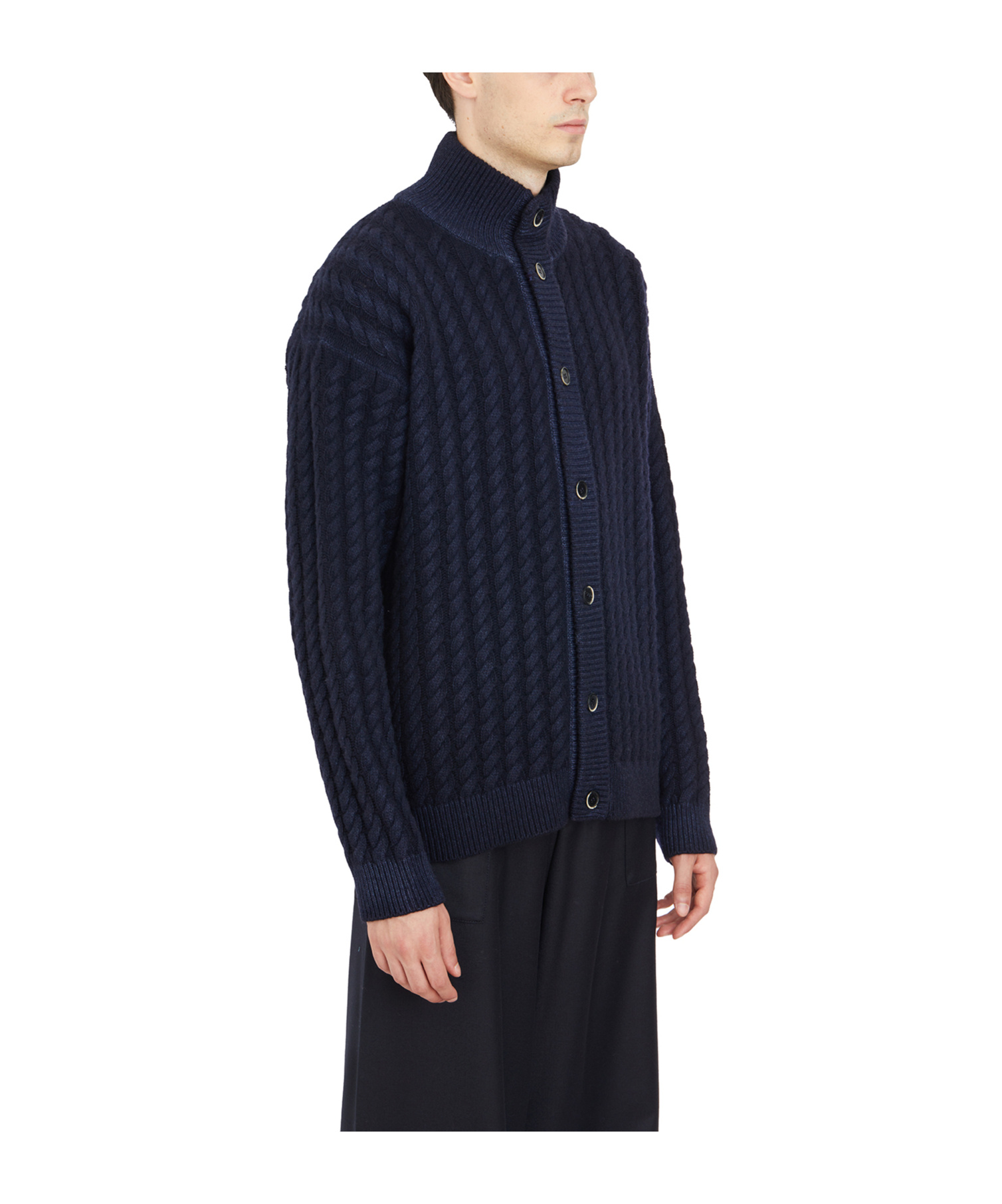 BARENA VENEZIA HIGH-NECKED KNITTED CARDIGAN