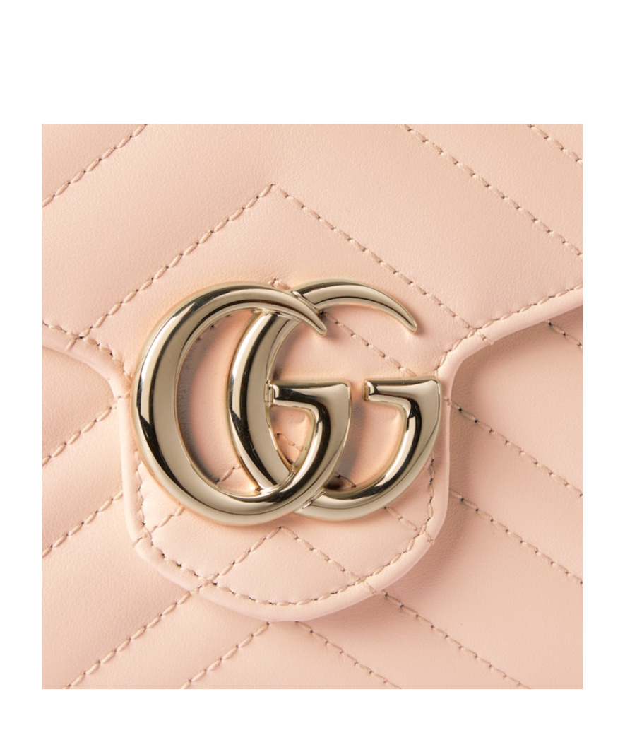 Gucci Gg Marmont Wallet On Chain In Pink