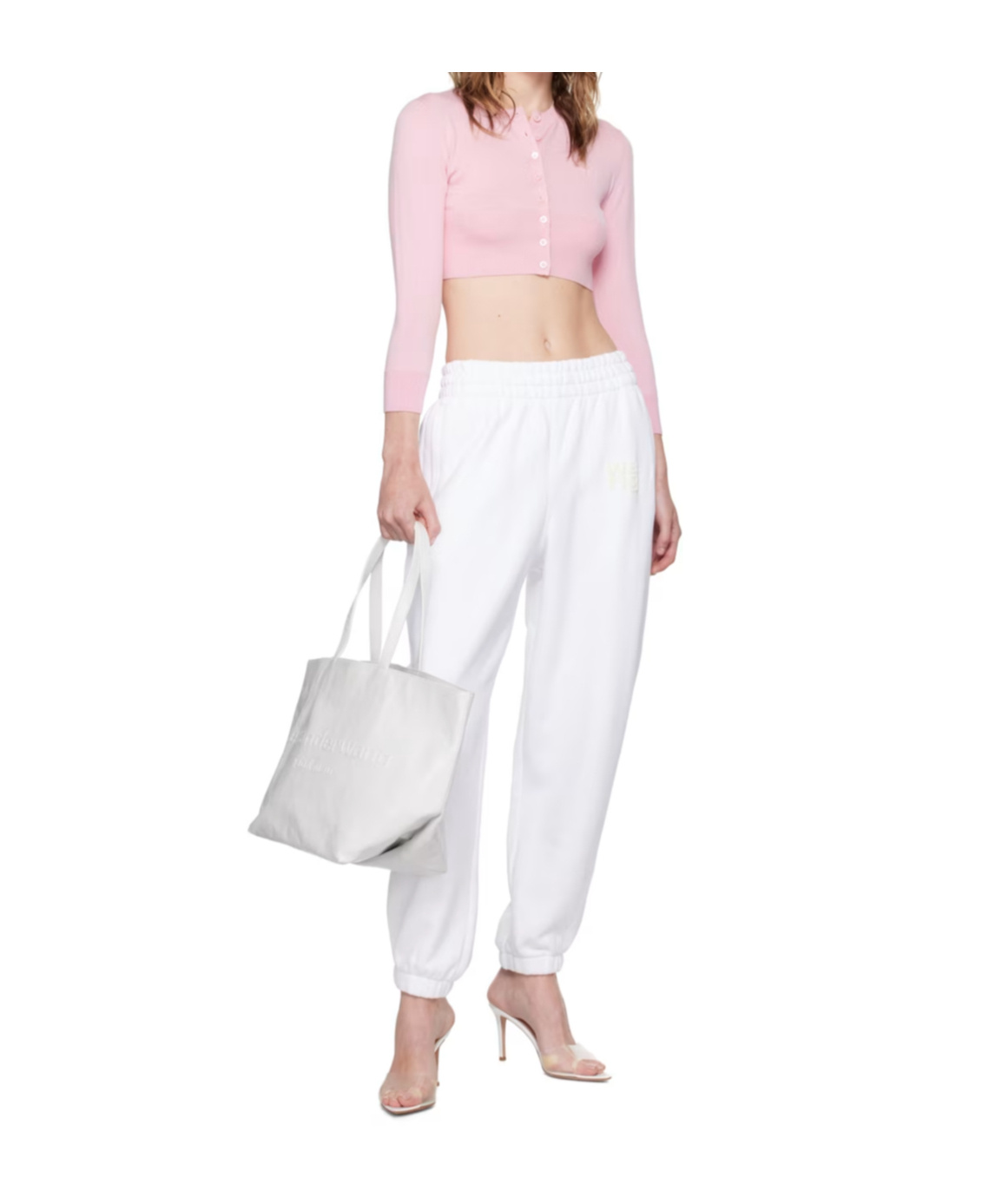 Alexander Wang Large Punch Handbag In White