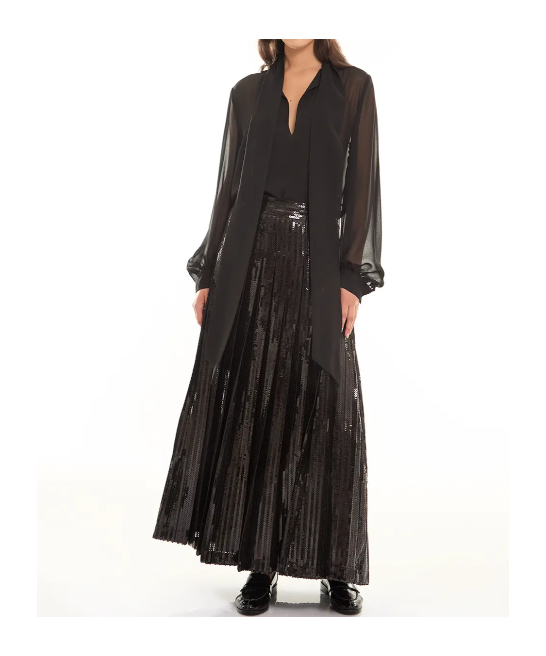 P.A.R.O.S.H GODOT MAXI SKIRT 